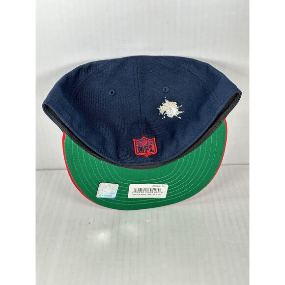 Size 7 1/2 New England Patriots New Era NFL Staple Logo 59FIFTY Fitted Hat Cap - Picture 4 of 4